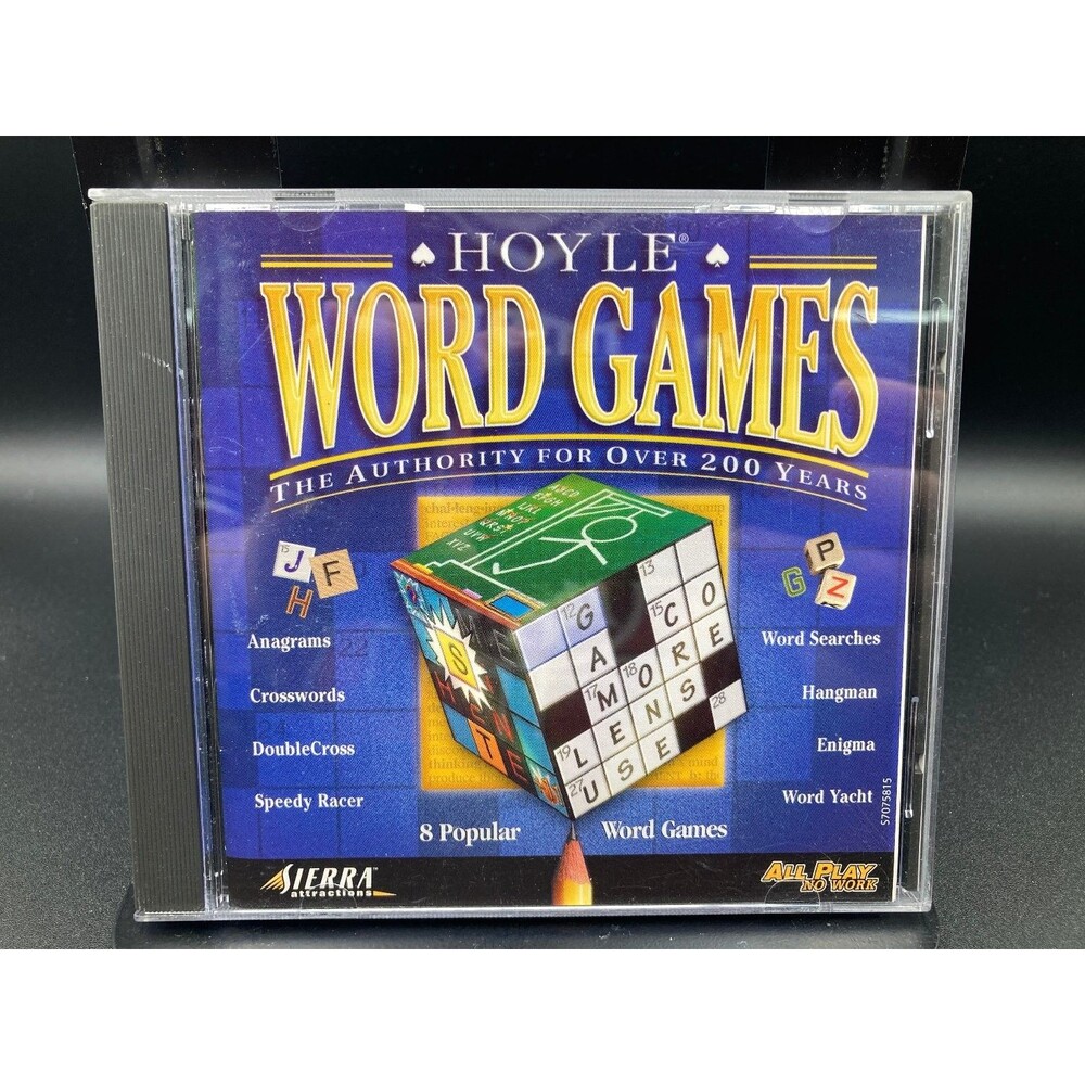 Hoyle Word Games PC Software Sierra Attractions All Play No Work